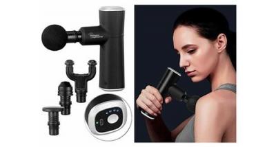 NEWGEN MEDICALS Pistolet de massage compact avec 4 embouts et 4 niveaux d'intensit&eacute; 