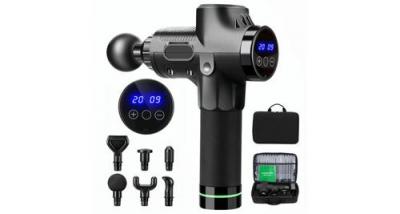 GENERIQUE Pistolet de massage musculaire 30 vitesses avec 6 t&ecirc;tes pour soulager la douleur noir 
