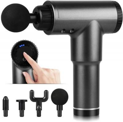  Pistolet de massage musculaire BOLAKER+4 t&ecirc;tes de massage.noir 