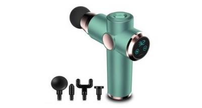 GENERIQUE Pistolet de massage vert 32 vitesses musculaire &eacute;lectrique vibration th&eacute;rapie relaxation choc vibrations muscles profonds 