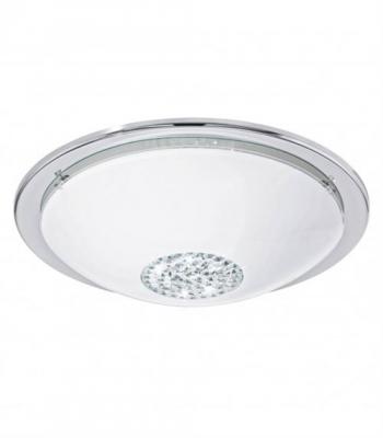 EGLO  93778 Plafonnier, M&eacute;tal, Integriert, Transparent