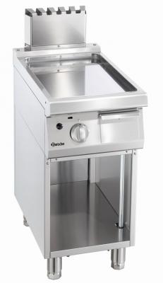 BARTSCHER Plancha &agrave; Gaz 700 Lisse Soubassement Ouvert  