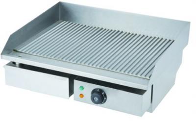 MATERIEL HORECA Plancha Electrique Professionnelle 3000 W Plaque Rainur&eacute;e - GDEG821