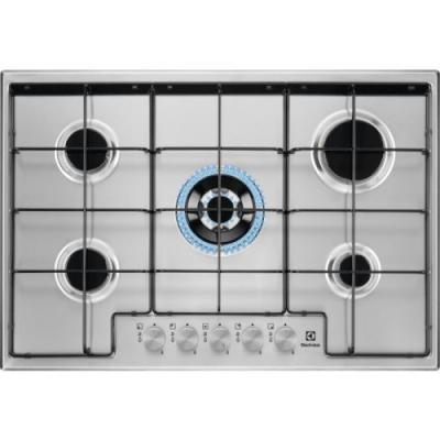 Electrolux EGS7534X, Int&eacute;gr&eacute;, Cuisini&egrave;re &agrave; gaz, Acier inoxydable, Rond, Rond, Rond 