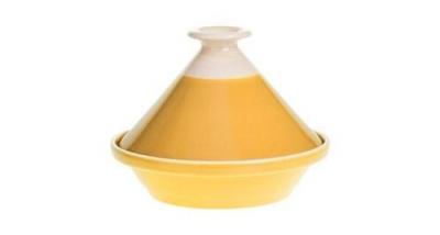 BUT Plat &agrave; tajine en fa&iuml;ence ""sofia"" 27cm moutarde 