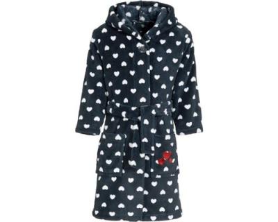  Playshoes peignoir coeurs junior bleu/blanc