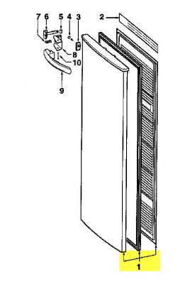 FAGOR Porte Congelateur Brandt Ul2210 Pour Congelateur  - 43x8659