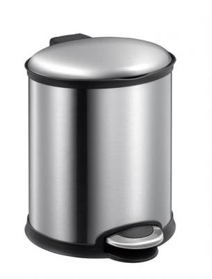 EKO Poubelle ellipse step bin 12l inox mat, 