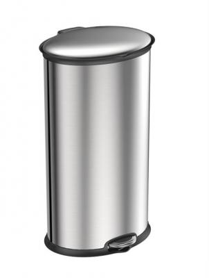 EKO Poubelle Ellipse Step Bin 30L Inox Mat,  32,5 x 35,6