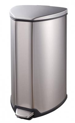 EKO  Grace Poubelle &agrave; P&eacute;dale M&eacute;tal Inox 29,3 x 27,2 x 51,2 cm 15 litres