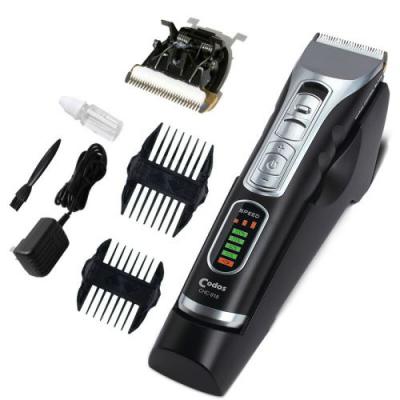  Professionnel &eacute;lectrique Tondeuse Cheveux Tondeuse Rechargeable Coupe De Cheveux Outils Lithium LCD Affichage Machine 