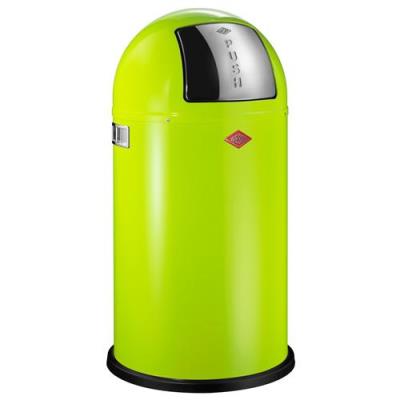 WESCO Grande Poubelle Design Retro De  Allemagne Pushboy Limegreen / Citrons-Vert Avec Clapet 50 Litr