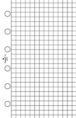 EXATIME Recharges agenda -  29 - 21 x 29.7 cm - Exacompta - 32 feuillets quadrill&eacute; 5x5