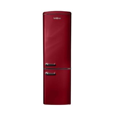LINARIE  R&eacute;frig&eacute;rateur cong&eacute;lateur retro LJCO250BORDEAUX 244Litres Bordeaux