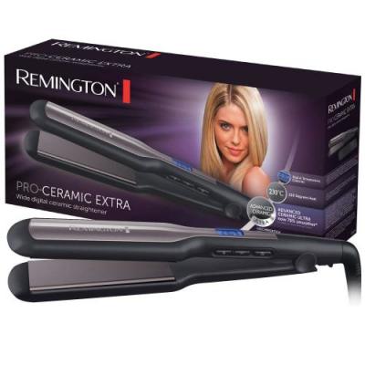 REMINGTON Fer &agrave; Lisser, Lisseur Plaques Flottantes XL C&eacute;ramique Avanc&eacute;e, Temp&eacute;rature Modulable, Lissage Facile, Chauffe Rapide - Accessoire Inclus - S5525 