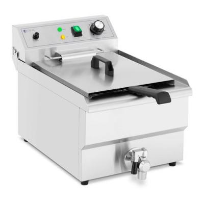 ROYAL CATERING Friteuse &eacute;lectrique - 13 l - 3000 W - Robinet de vidange - Zone froide