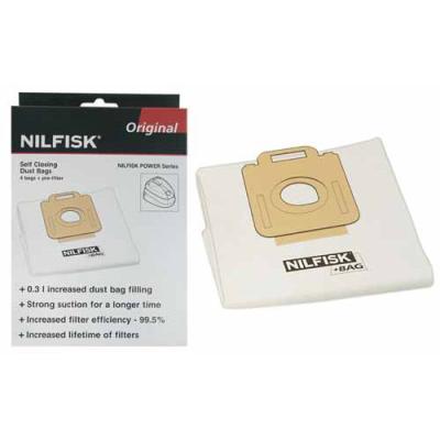 NILFISK SOS Accessoire Boite de 4 sacs Hygiene + pre filtre POWER Aspirateur 1470416500, 128389187 
