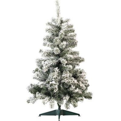 Sapin de No&euml;l style ''enneig&eacute;'' 120 cm, 199 branches 