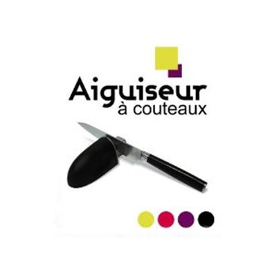 CMP SAVEUR ET DEGUSTATION Aiguiseur &agrave; couteaux couleur aubergine