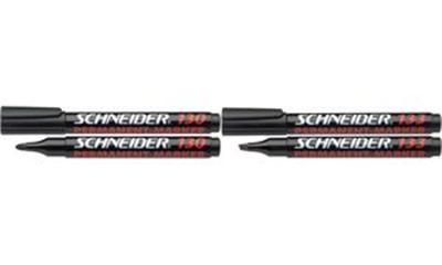 SCHNEIDER  Marqueur Permanent 133 Pointe Biseaut&eacute;e, Encre Rouge