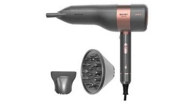 CECOTEC S&egrave;che cheveux ionique avec moteur num&eacute;rique 2000w noir gris cuivre 