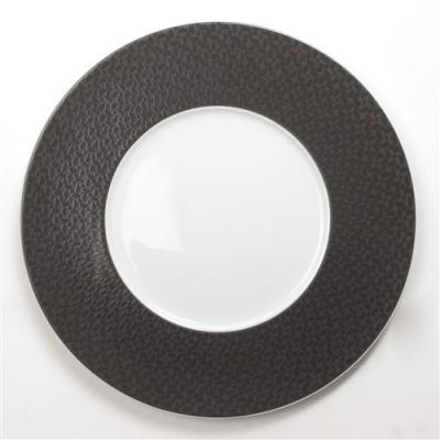 SECRET DE GOURMET  - Assiette &agrave; dessert Demi Lune - Noir 