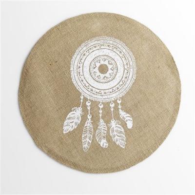  set de table (0) 38 cm jute imprime indila Le Jardin des Cigales 
