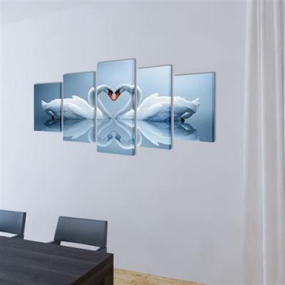 VIDAXL  set de toiles murales imprim&eacute;es cygnes 200 x 100 cm 241569