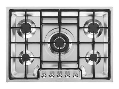 SMEG  Table De Cuisson &agrave; Gaz Pgf75-4 75 Cm 5 Feux