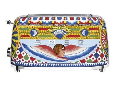 SMEG  Dolce&Gabbana TSF02DGEU - Grille-pain - 4 tranche - 2 Emplacements 