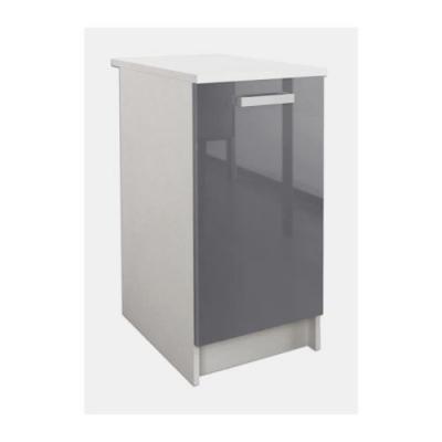 START Caisson bas de cuisine L 40 cm - Gris brillant