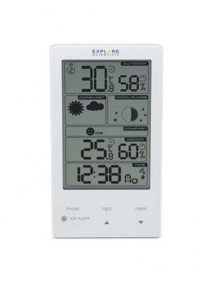 EXPLORE SCIENTIFIC Station-m&eacute;t&eacute;o  Touches tactiles WSH4009 Blanc