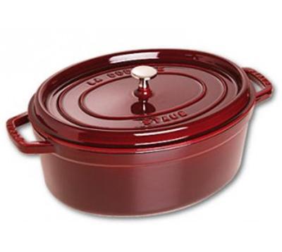 STAUB  Cocotte en Fonte, Ovale, &Oslash; 29 cm, 4,25 L, Grenadine