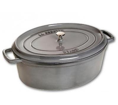 STAUB  - Cocotte ovale grise graphite 15 cm 0.6 L