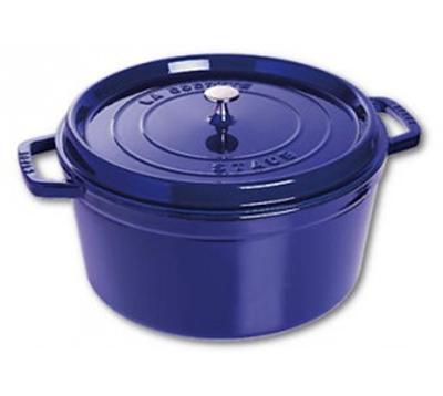 STAUB  Cocotte en Fonte, Ronde, &Oslash; 30 cm, 8,35 L, Bleu Intense