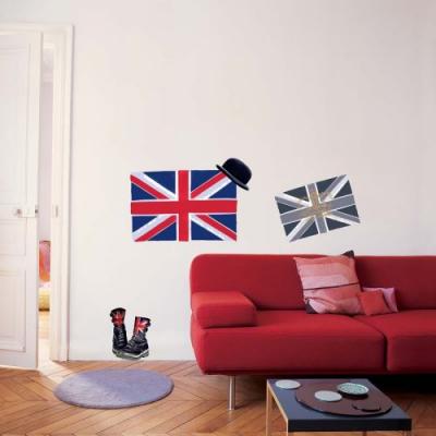 NVELLESIMA Draeger Sticker Mural Union Jack Rouge