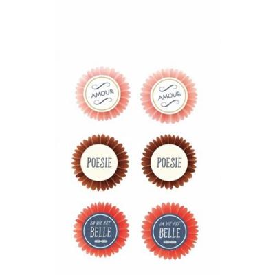 GRAINE CREATIVE Stickers Graine_creative 3d 6 Pi&egrave;ces Multicolor