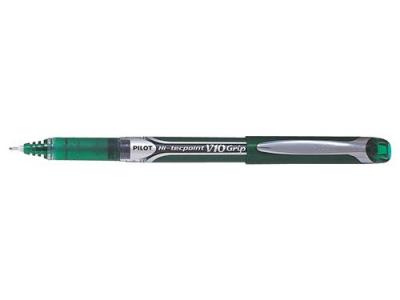 PILOT Stylo Roller Encre liquide  HiTecpoint V10 Vert pointe large