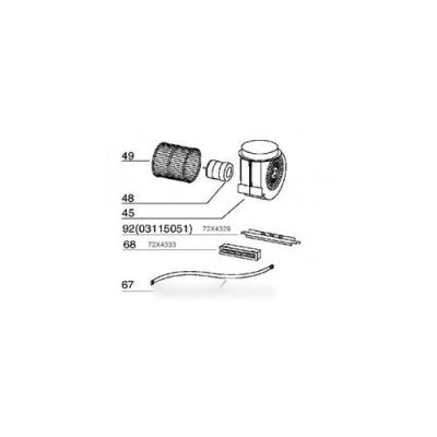 BRANDT Support commandes pour hotte 
