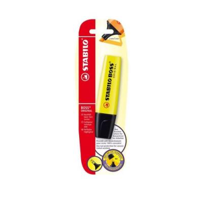 STABILO Surligneur  Boss Original Jaune (Sous Blister) 25 Unit&eacute;(S)