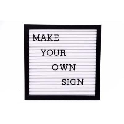 DFS FOR THE HEART OF YOUR HOME Tableau &Agrave; Messages Personnalis&eacute;s - 30 X 30 Cm - Blanc