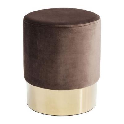 KARE  Tabouret, Polyester, Braun-Messing, &Oslash;35