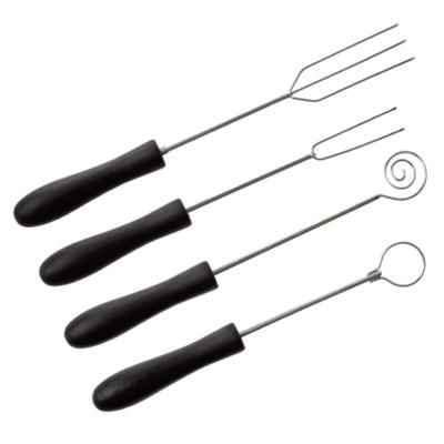 TELLIER Louis  Id5000 Lot De 4 Fourchettes &Agrave; Chocolat