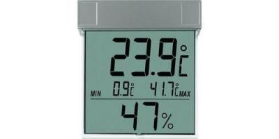 TFA Thermom&egrave;tre de fen&ecirc;tre  30.5020 gris