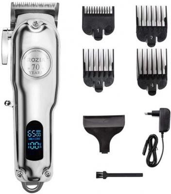 ALLBIZ Tondeuse &agrave; Chevuex pour Hommes Professionnelle Tondeuse Cheveux Tondeuse Barbe Rechargeable avec Ecran LCD Sans Fil-Argent 