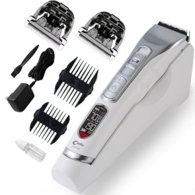  Tondeuse &eacute;lectrique Professionnelle Tondeuse &agrave; Cheveux Rechargeable Pour Hommes Affichage LCD Machine De D&eacute;coupe De Cheveux 