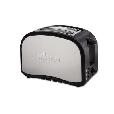 UFESA  TT7985 Grille-pain optique, argent&eacute;, noir