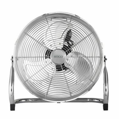 SOGO Ventilateur de sol chrom&eacute; de 50 cm 170w gris VEN-SS-21050