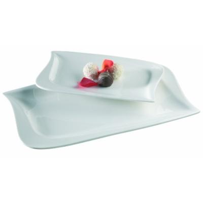 VERSO  922228 Assiette Rectangulaire 2 Pi&egrave;ces 23 Et 33 Cm La Musica