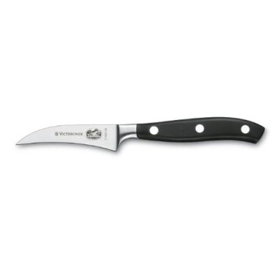 VICTORINOX Couteau &agrave; tourner Grand Ma&icirc;tre, lame lisse ; Longueur de lame 8 cm, 21 cm (L); argent&eacute;/noir